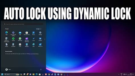 How To Lock Your Windows 11 Pc Automatically Using Dynamic Lock