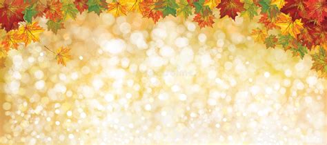 Vector Autumnal Leaves Background Stock Vector Illustration Of