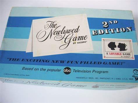 The Newlywed Game By Hasbro Vintage 1969 2nd Edition Hasbro Newlywed Game Hasbro Game Based
