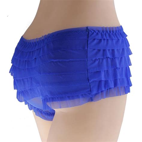 Slim Lace Ruffle Pleated Panties Womens Sexy Cozy Knicker Underwear Briefs Thong Ebay