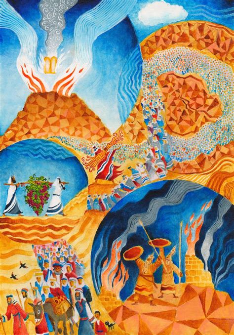 Devarim Deuteronomy Art On Torah Themes By Darius Gilmont Jewish Art