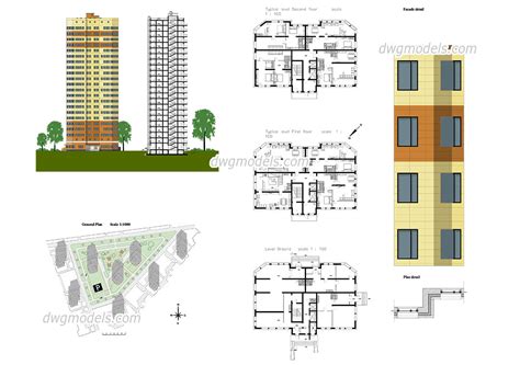 Apartment Autocad Plans Free Cad Drawings Download