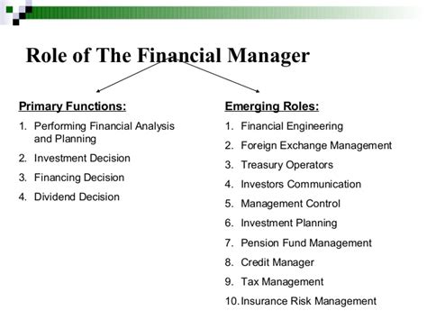 Perform financial analysis, reporting and management activities. Finance