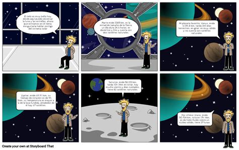 Comic Sistema Solar Storyboard By D3a6df4e