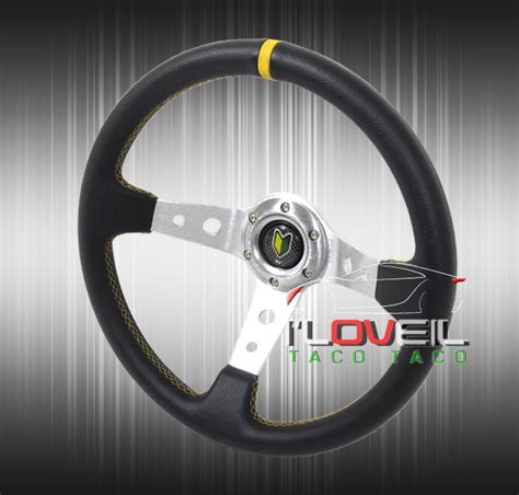 350mm Detachable Steering Wheel Kit Short Quick Release Hub Adapter
