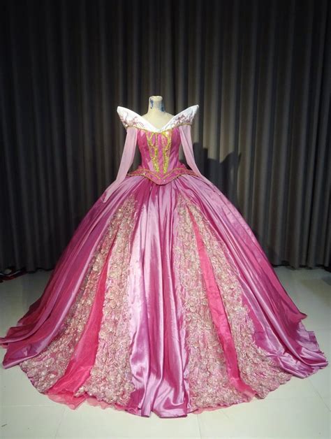 Pink Aurora Princess Adult Costume Disney Cosplay Etsy Princess Aurora Dress Disney Princess