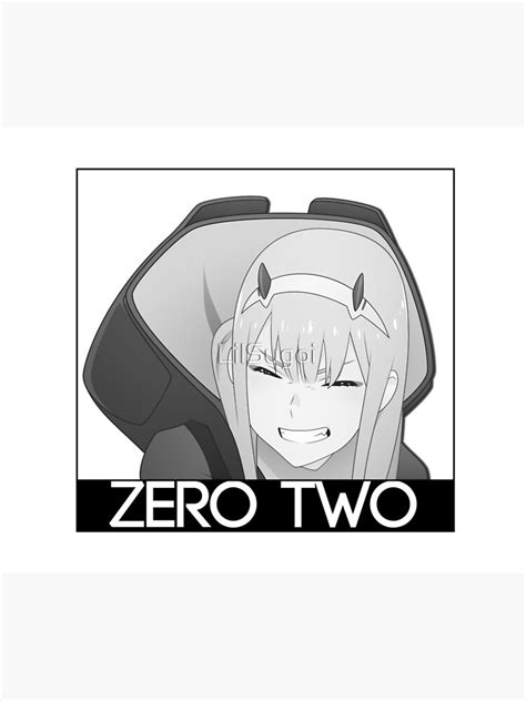 Darling In The Franxx Zero Two Sticker Poster For Sale By Lilsugoi