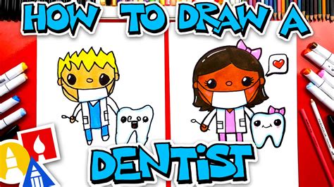 How To Draw A Dentist Art For Kids Hub