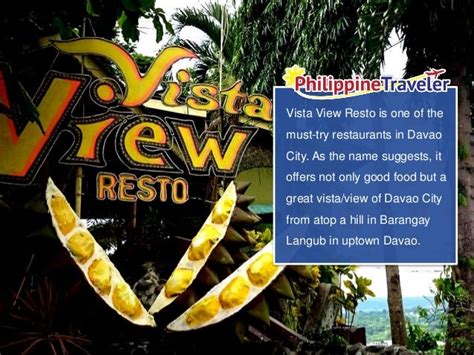Vista View Resto Davao Restaurant Reviews