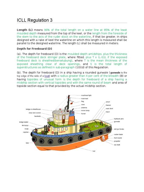 Freeboard Calculation Deck Ship Shipbuilding