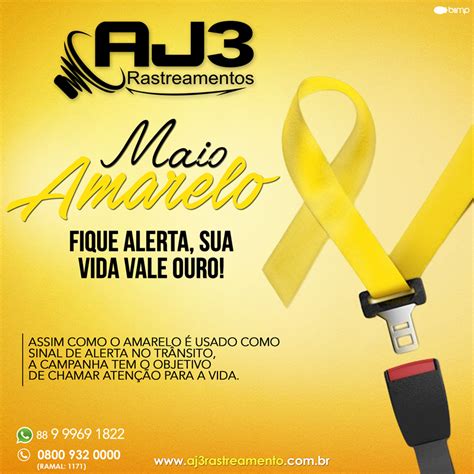 Find images of maio amarelo. A AJ3 Rastreamentos aderiu ao movimento Maio Amarelo, mais ...