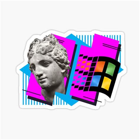Statue Windows Vaporwave Sticker For Sale By Omeris Redbubble