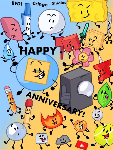 Bfdi Cringes 1st Anniversary Bfdi Cringe Studios Wiki Fandom