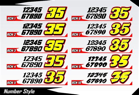 Race Car Number Fonts Download 13 Thick Racing Number Font Images Images