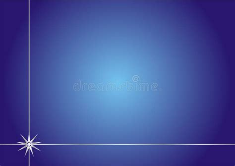 Simple Elegant Blue Background With Silver Frame Stock Vector
