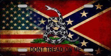 Flg982b don't tread on me rebel flag 3x5'. American Confederate USA/Rebel Don't Tread on Me License ...
