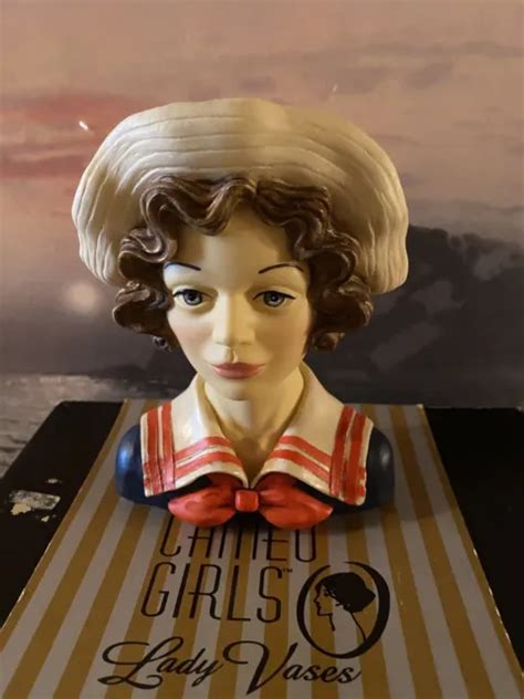 Cameo Girls Lady Head Vase Eloise 1935 “seaside Sweetie” 2000 Edition No Box 2700 Picclick