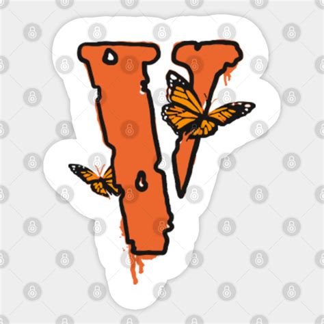 Vlone Butterfly Vlone Sticker Teepublic