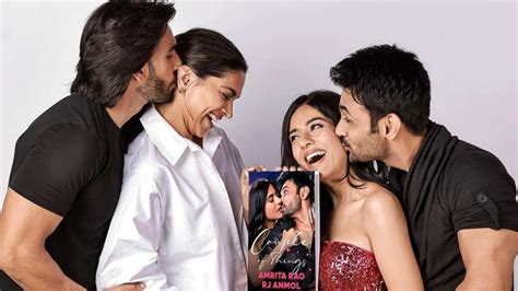 Ranveer Singh Kisses Deepika Padukone During Amrita Rao Rj Anmol S Book Launch Hinduaan