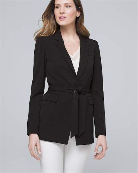 Whbm All Season Suiting Jacket With Removable Belt Suiting Petite