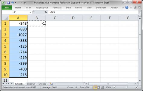 Click kutools > content > change sign of values, see screenshot: Make Negative Numbers Positive in Excel and Vice Versa ...