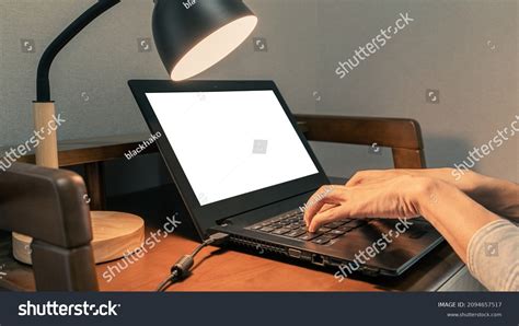 Mockup Image Hands Typing On Keyboard Stock Photo 2094657517 Shutterstock