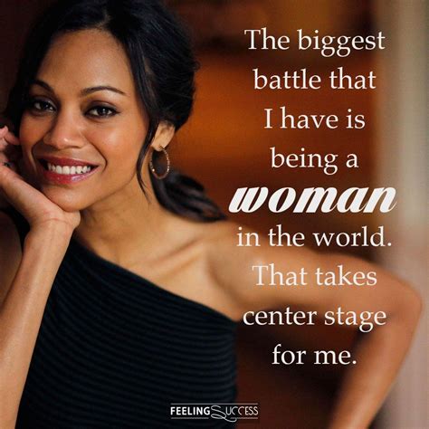 Zoe Saldana Quotes On Self Empowerment And Thinking On Your Own 🙆🎉