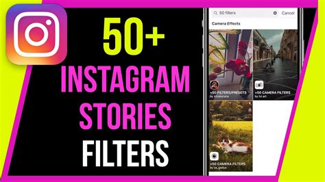 How To Add More Camera Filters To Instagram Stories 50 Filters Youtube
