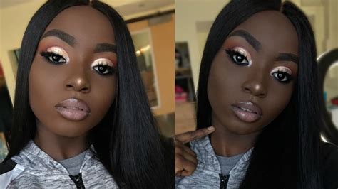 Warm Orange Fall Makeup Tutorial Woc Young Africana Youtube