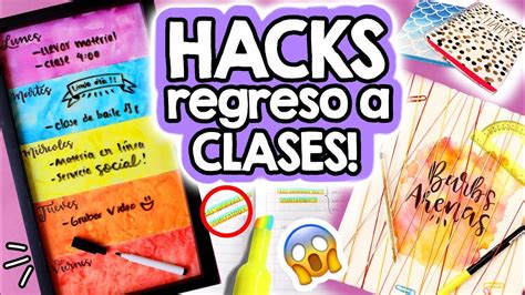 Hacks Para El Regreso A Clases Barbs Arenas Art Youtube