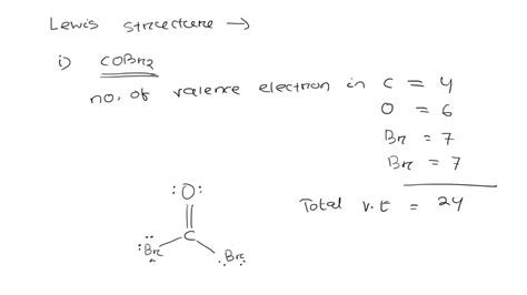 Solved Draw The Lewis Structure Of A Cobr The Carbon Isin The