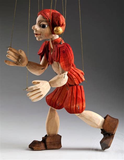 Awesome Jester Wooden Hand Carved String Puppet Etsy UK