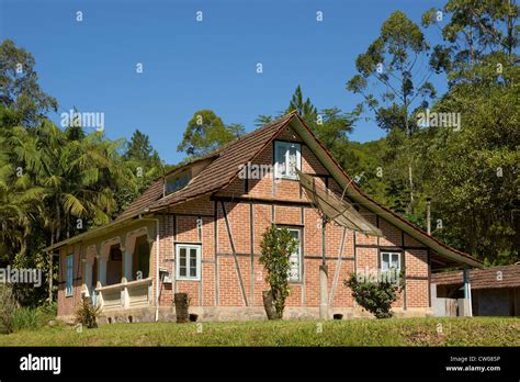 German Style Farmhouse In The Rural Area Of Blumenau Stock Photo Alamy