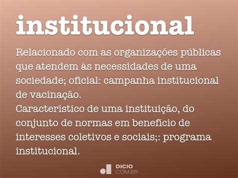 Institucional Dicio Dicionário Online de Português