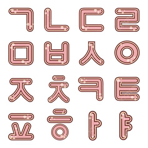 Hangeul Korean Alphabet Consonants Korean Consonants Alphabet Png Images And Photos Finder