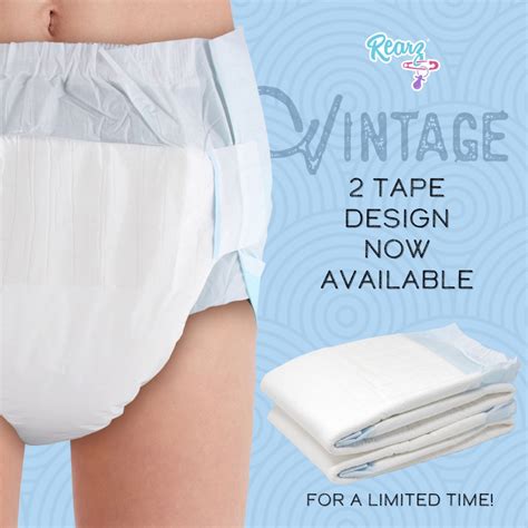 Rearz Select Vintage Adult Diapers Size M Packsize Bag