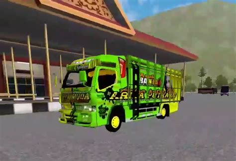 livery mod bussid  truck canter oppa muda gudang livery skin