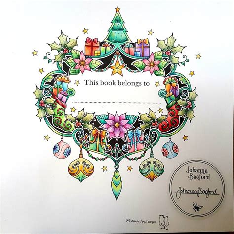 ⛦2016 10 20 🎄 Johannas Christmas Coloring Book 🎄 No1 The