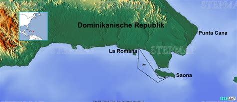 Stepmap Saona Dominikanische Republik Landkarte Für Mittelamerika