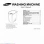 Washing Machine User Manual Samsung