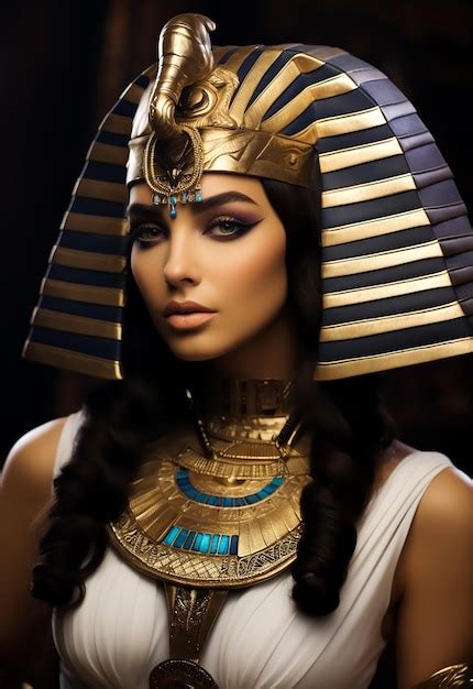 Premium Ai Image Hot Attractive Fashion Model In Egyptian Queen