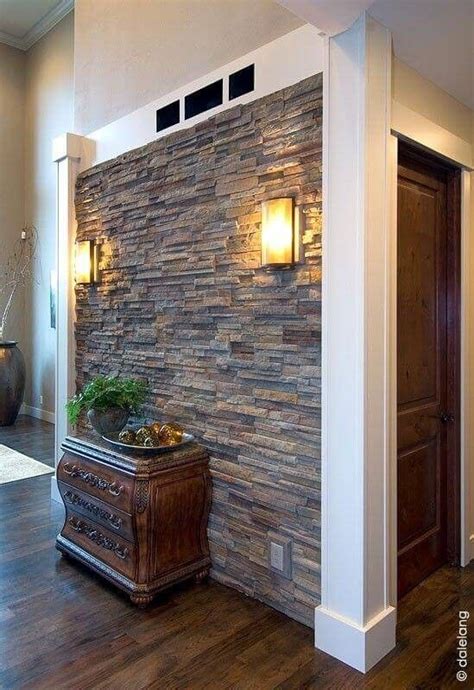 Amazing Wall Decorating Ideas With Stones Stone Wall Interior Design