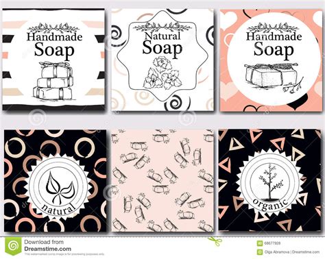 Are you searching for natural soap png images or vector? Vector Set Of Seamless Patterns, Labels And Logo Design ...