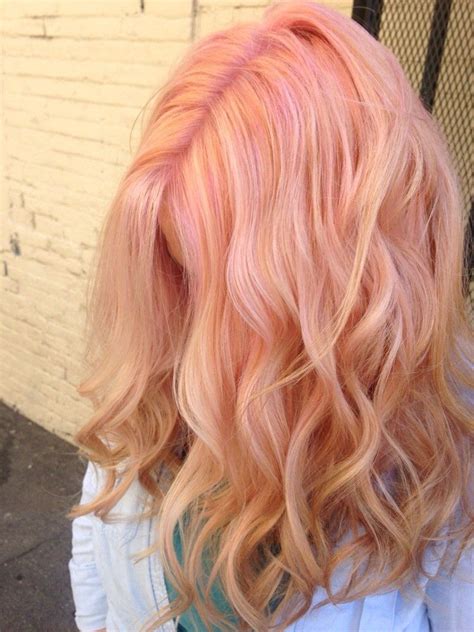 Cotton Candy Pink Using Pravana Pastels Yelp Peach