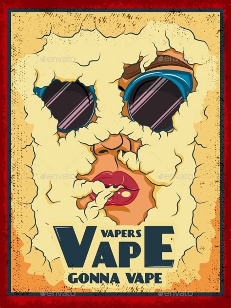 Vape Colored Poster Poster Colour Doodle Drawings Color