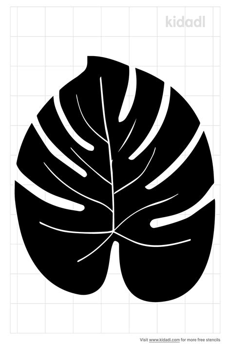 Free Hawaiian Palm Leaves Stencil Stencil Printables Kidadl