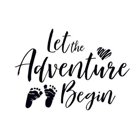 Let The Adventure Begin Baby Announcement Etsy