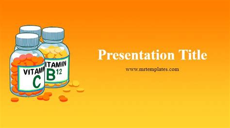 Vitamins Ppt Template Graphicxtreme