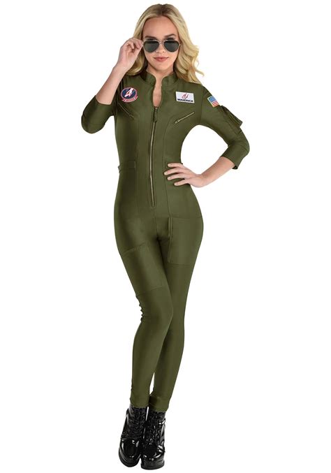 Womens Top Gun 2 Flight Suit Costume