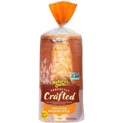 Natures Own Perfectly Crafted Thick Sliced Brioche Style Bread 22 Oz
